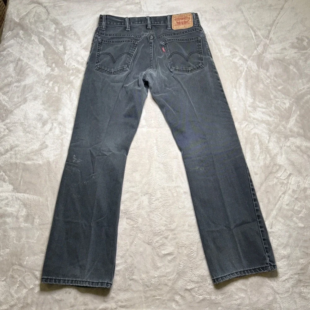 Vtg Levis 517 Jeans Mens Fits 31x29 Faded Black Bootcut Denim Western Y2K 2000s